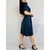 Vestido midi azul de malha TAM G - comprar online