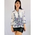 Camisa branca floral feminina TAM M - comprar online
