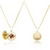 Colar Relicário Love circular minimalista dourado banhado à ouro 18k - comprar online