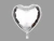 Globo Metalizado Corazón Plateado 10" (25 cm)