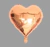 Globo Metalizado Corazón Rosa Gold 18" (45 cm)