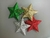 Adorno Navideño Estrella Gibreada x 4 Grande 9 cm Colores Surtidos