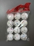 Adorno Navideño Esfera Telgopor 3 cm Nevada Blanca Iridiscente x 12 u