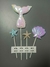 Toppers Cola de Sirena, Ostra Y Estrella de Mar - comprar online