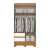 GUARDA ROUPA BRIZ HENN 4 PORTAS 2 GAVETAS BS02 CINAMOMO/OFF WHITE na internet