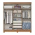 GUARDA ROUPA BRIZ HENN 6 PORTAS 3 GAVETAS B367 CINAMOMO/AVELA - comprar online