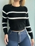 Blusa Cropped Manga Longa - Listra
