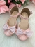 Sapatilha Flor di Mila Brilho Rosa Bebe