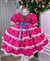 Vestido Bella Child Junino Quadrilha Encantada Pink Luxo - OutBella Kids