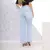 Azul Clara Premium Denim Jeans, Calças Flare para Mulher - Nikity Shopping