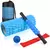 Kit Completo 4x1 Lorben Rolo de Massagem Bastão Miosfascial Bola Lacrosse Faixa