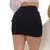 Mini Saia Cargo Sarja Preta Com Bolsos - Nikity Shopping