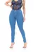 Calça Strech Skinny, Azul Claro Délavé
