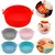 Kit 6 Formas Airfryer Tamanhos Variados Silicone Antiaderente Microonda - loja online