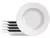 Jogo de Pratos Redondo de Porcelana Branco - comprar online