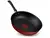 Imagem do Frigideira Antiaderente Wok Rochedo de Alumínio Vermelho e Preto 28cm