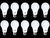 Kit 10 Lâmpadas de LED Bulbo E27 Gaya Branco Frio