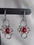 Aros colgantes Arabezco en Aluminio y cristal facetado.