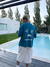 Remera Boxy Sunset Cyan - tienda online