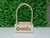 Cesta de madeira com alça de sisal 13cm x 13cm - loja online