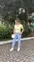 Calça jeans mom na internet
