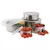 Kit de Tigelas de Inox com Tampa – 5 peças