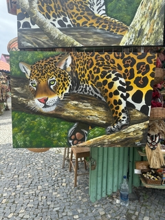 Quadro Decor Onça Pintada Na Arvore - loja online