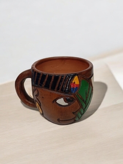 Caneca índio de cerâmica