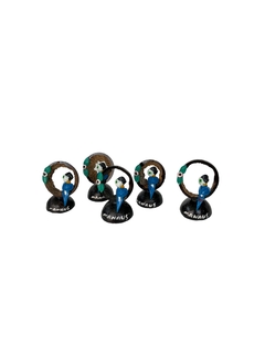 Arara azul decoração de mesa pequeno - loja online