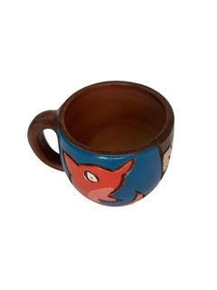 Caneca boto rosa de cerâmica - loja online
