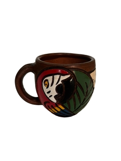 Caneca arara vermelha cerâmica na internet