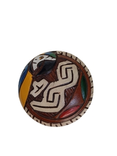 Porta Jóia Arara Canindé cerâmica - Amazônia & Sintonia