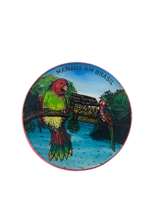 Porta Copo de madeira de vidro