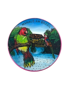 Porta copo de Madeira e Vidro - Amazônia & Sintonia