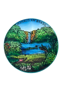 Imagem do Porta copo de Madeira e Vidro