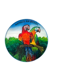 Porta Copo de Madeira e Vidro - loja online