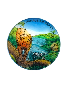 Porta Copo de Madeira e Vidro - Amazônia & Sintonia