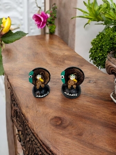 Macaquinho com bananinha decoração de mesa