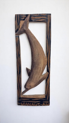 Quadro Boto de Parede – Escultura em Madeira Artesanal