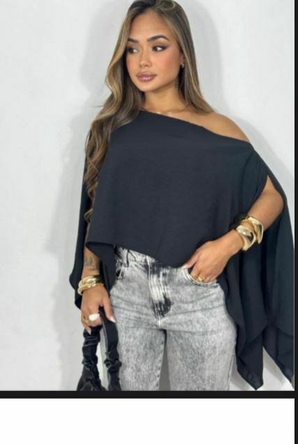 Blusa assimétrica 2 pecas