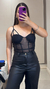 Body tule corselet Preto - comprar online