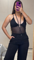 Body tule alyssa Preto - comprar online