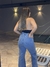 Calça jeans cargo wide leg na internet