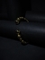 Pulsera Gold con Perlas Carbonizadas