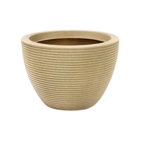 Vaso Polietileno Riscatto Oval Baixo N°30 Nutriplan Areia