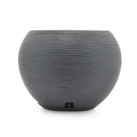 Vaso Florença Sisal 17x19cm Floridis Grafite Stone