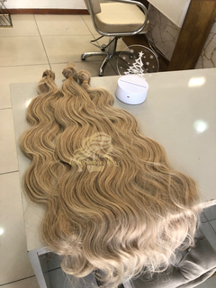 Tela única loiro perolado ondulado 80cm - comprar online