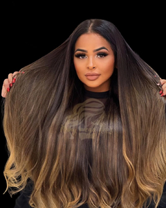 Ombrer hair liso pontas virada