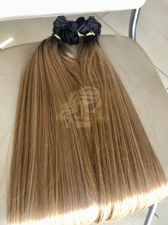Loiro Dourado com raiz esfumada 80 cm - Nanay mega hair