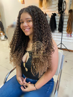 Imagem do CACHEADOS OMBRER HAIR PONTAS #30 FIBRA HUMANHAIR